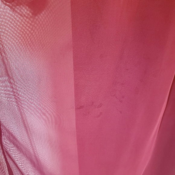 David's Bridal Lace Bridesmaid Dress with Long Mesh Skirt STYLE# F19328 - Picture 5 of 5